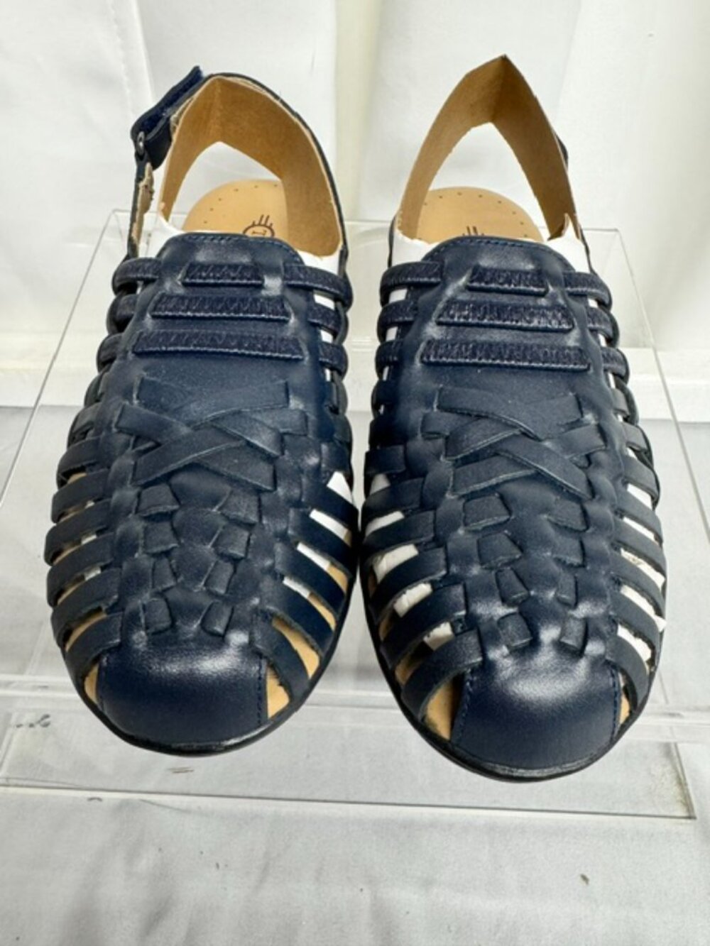 FootSmart Tejidas Tioga Sandal - Size 8W - Navy